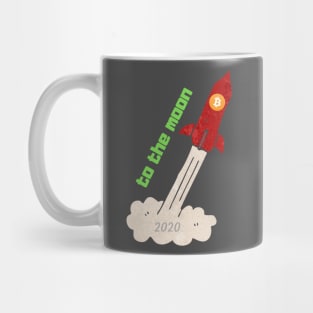 bitcoin to the moon Mug